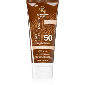 Australian Gold Face + Self Tanner crema autobronzanta pentru fata - imagine 2